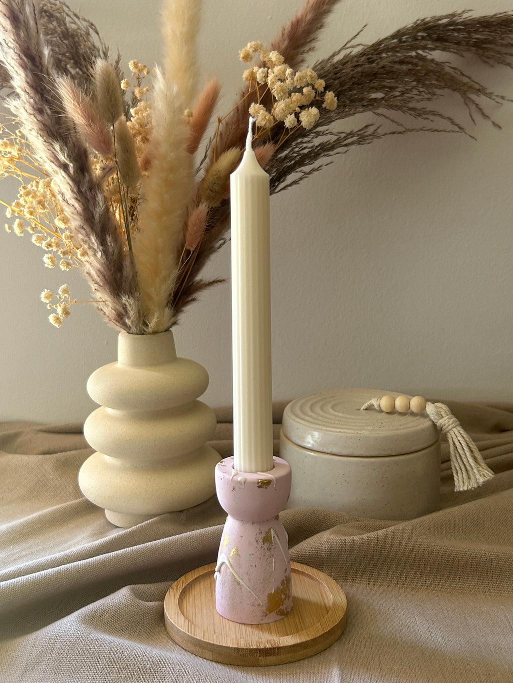 Bougeoir Élégance - Rose